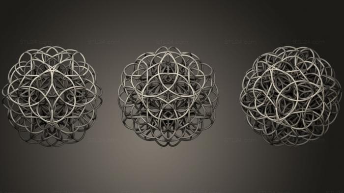 Geometric shapes (Fusion Death Metal, SHPGM_0458) 3D models for cnc